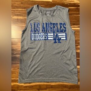 Gray Los Angeles Dodgers Sleeveless Shirt